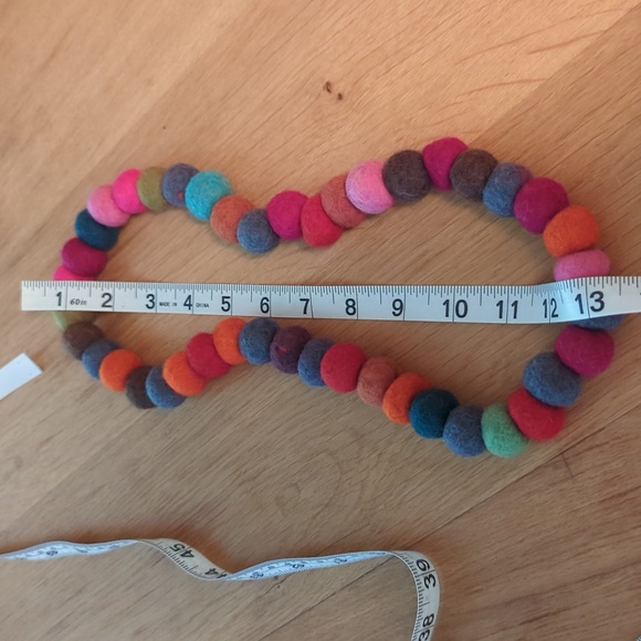 Colourful Felt Necklace - Picture 4 of 4